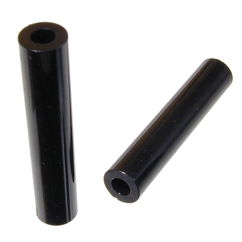 Kunststoff-Distanzrolle 35mm lang Innen-ø 3,6mm aus schwarzem Polystyrol
