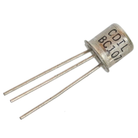 BC107B Transistor npn 45V 100mA 300mW TO18