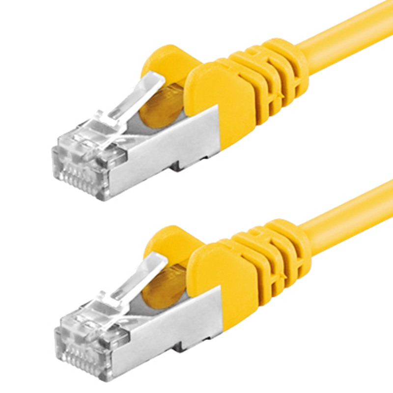 Netzwerk-Kabel Patchkabel SF/UTP CAT5 e 1:1 orange 0,3m 